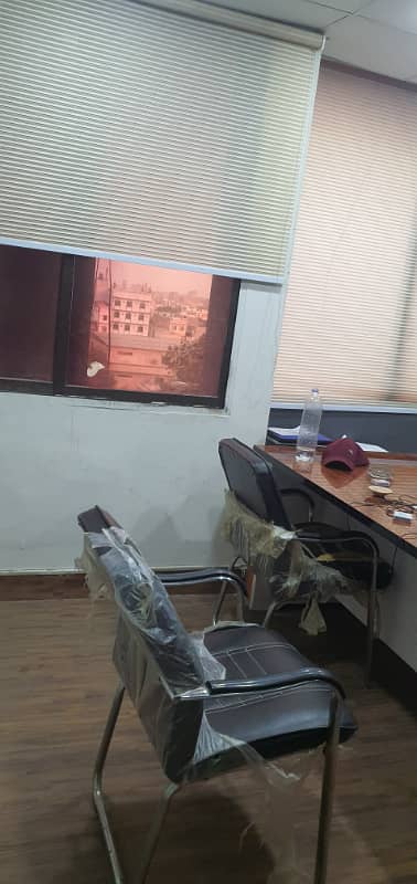 Sami furnished office for rent 688sqft in shahar e Faisal. 2