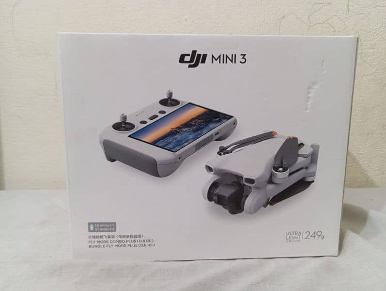 DJI mini 3 (with FLY more combo plus) with RC remote 1