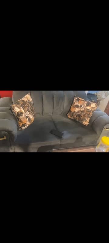 6seater velvet sofa set 0