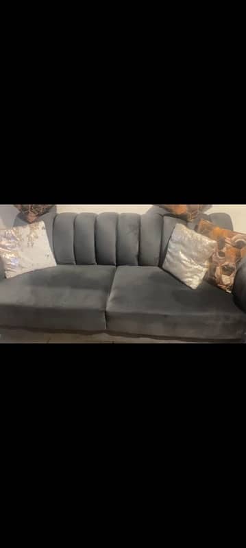 6seater velvet sofa set 1