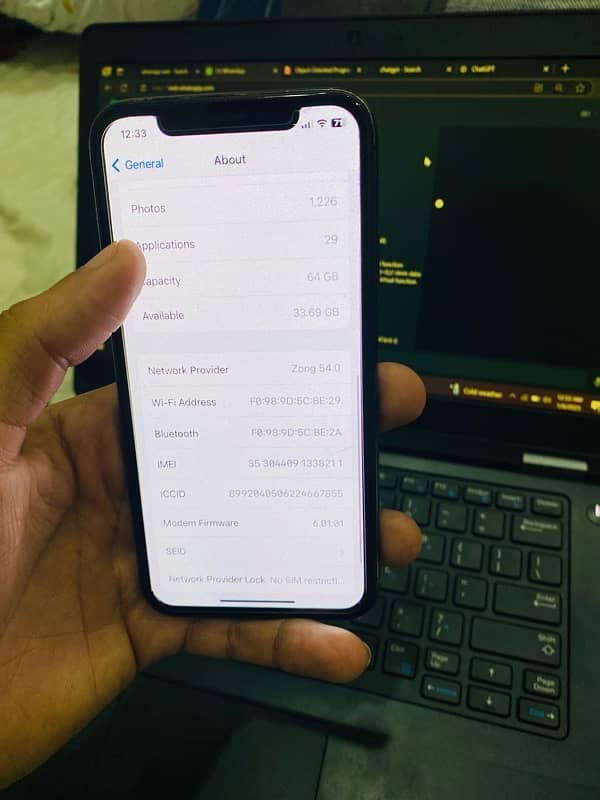 iphone x 64 pta with box 1