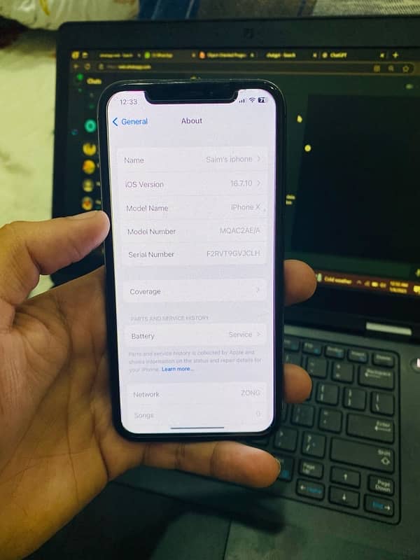 iphone x 64 pta with box 2