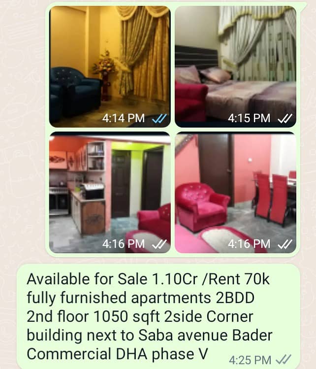 VIP location of DHA phase V prime location of Bader street next to Kamal Store full luxurious fully furnished apartment for Rent 0