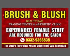 experienced female staff are required for the salon