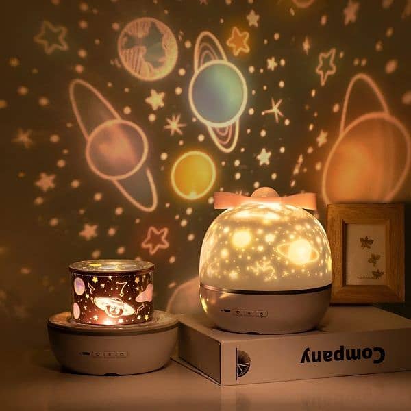 (nw000284) 360° Rotating Solar System Projector Night Light For Kids 0