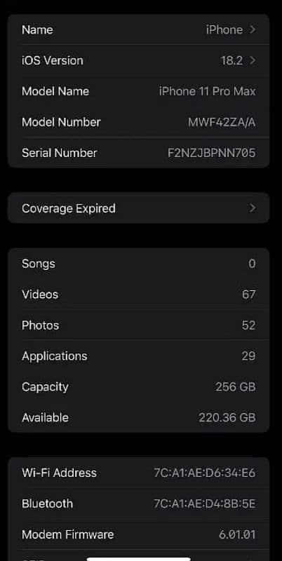 IPHONE 11 PRO MAX MINOR CRACK IN SCREEN BUT LED OK PTA APPROVED 256GB 3