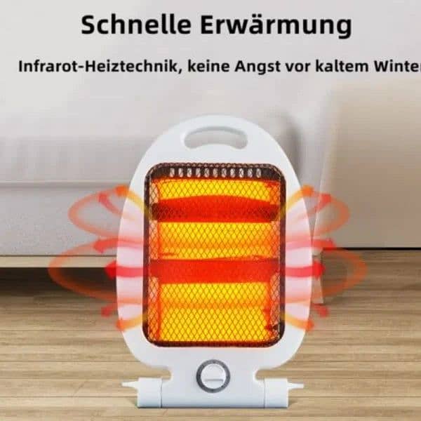 Electric Fan Heater Mini Mobile Heater Home Heating Warm Air Fan 3