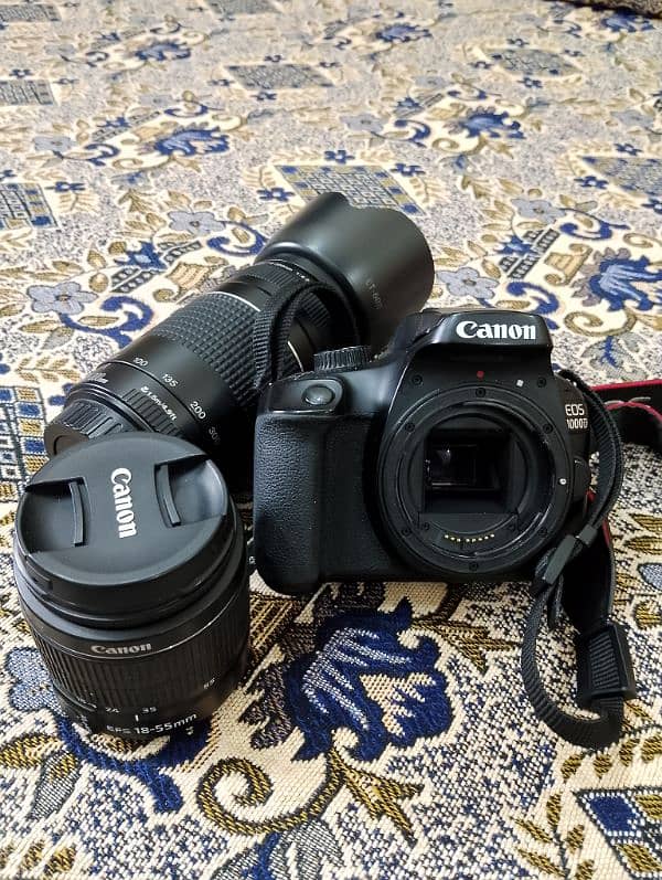 Canon 000D DSLR Camera With 18-55mm & 75-300mm lenses Excellent Cond. . 5