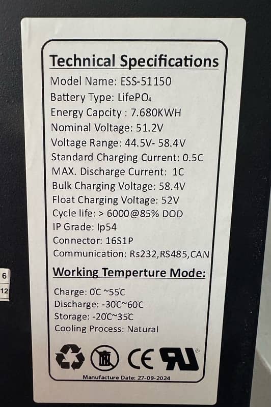 51.2v 150Ah Lithium lifepo4 battery 3