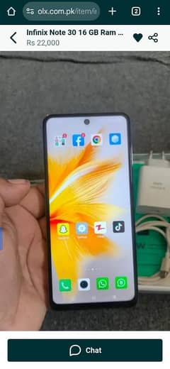 infinix note 30 8 GB ram 256 GB memory full box 0310/400/75/14/