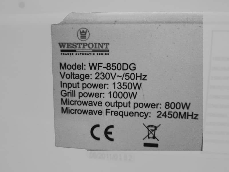 westpoint microwave oven 1