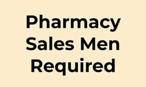 Pharmacy Sales Men Required