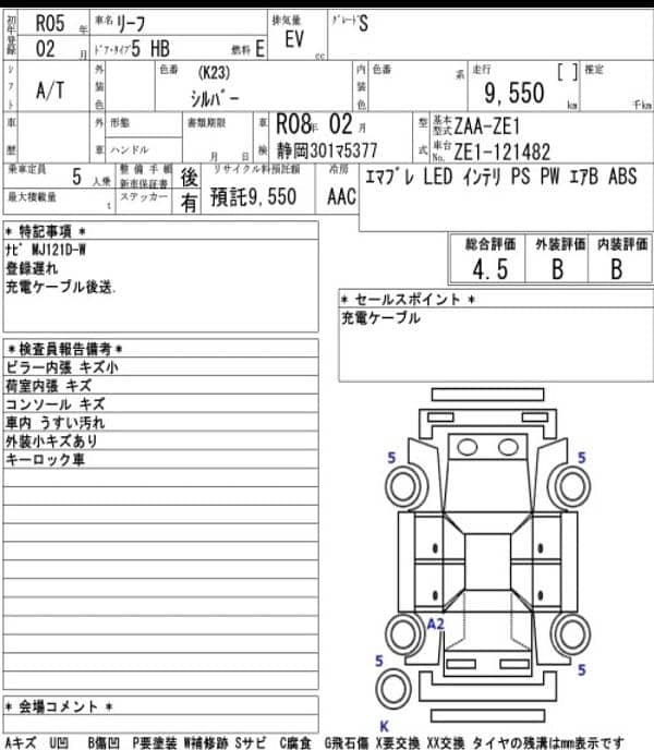 Nissan Leaf Electric Xv Selection Model 2020 13