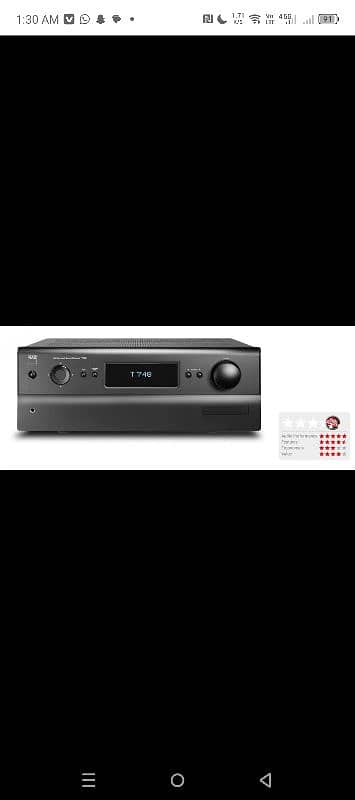 nad amplifier t758 dts hd master audio Dolby digital+7.2 1