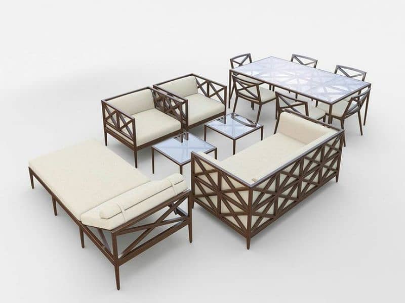 Garden chairs/rattan sofa sets/dining tables/UPVC outdoor furniture 6