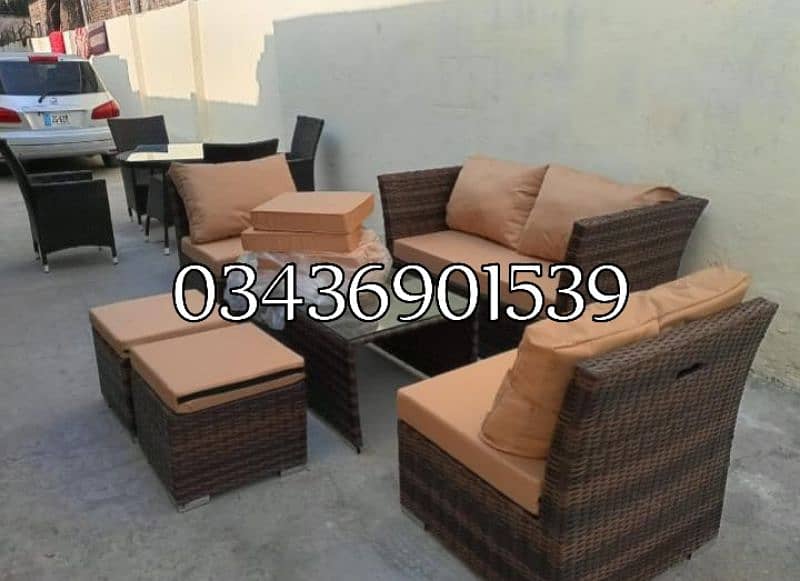 Garden chairs/rattan sofa sets/dining tables/UPVC outdoor furniture 19