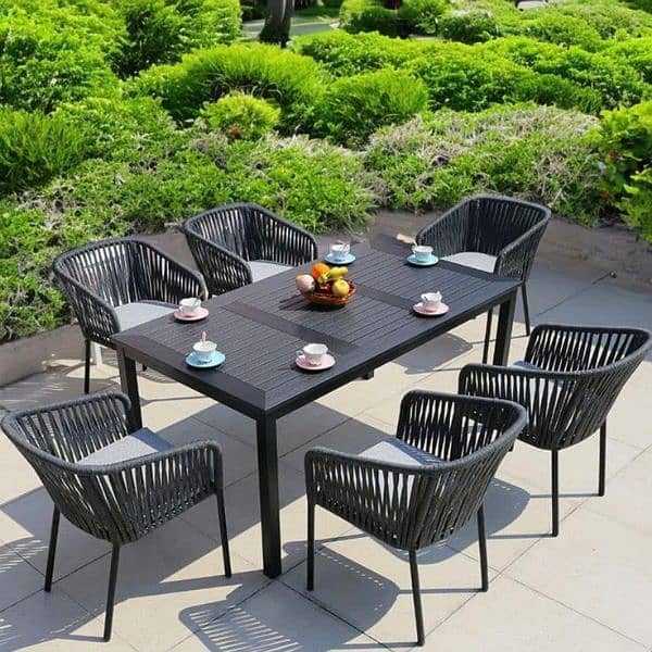 Garden chairs/rattan sofa sets/dining tables/UPVC outdoor furniture 18