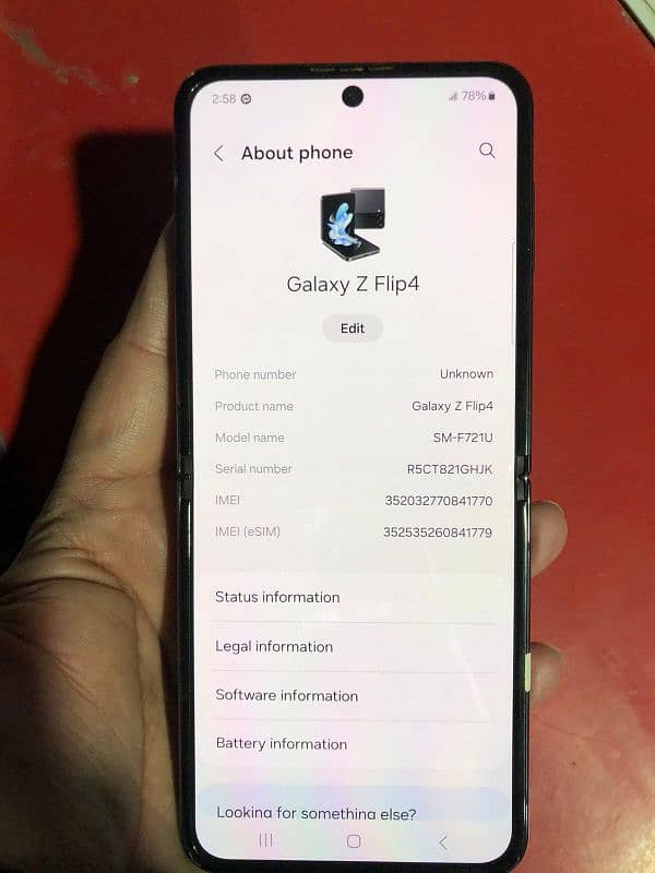 Samsung z flip 4 non pta 10/10 condition 4