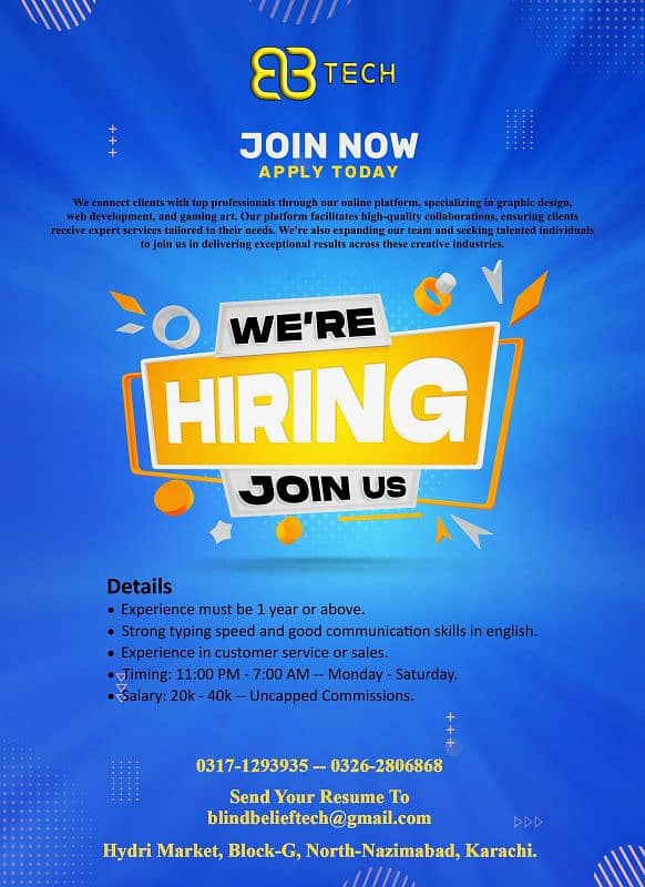 We are Hiring Sales Exclusive 0