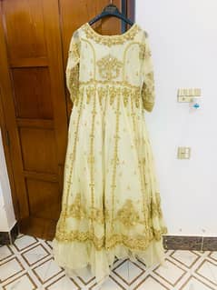 Nikkah Bridal Dress From Designer Mahawajahat Fancy Maxi Dress