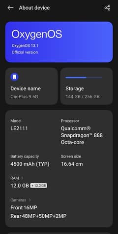 10 by 10 OnePlus 9