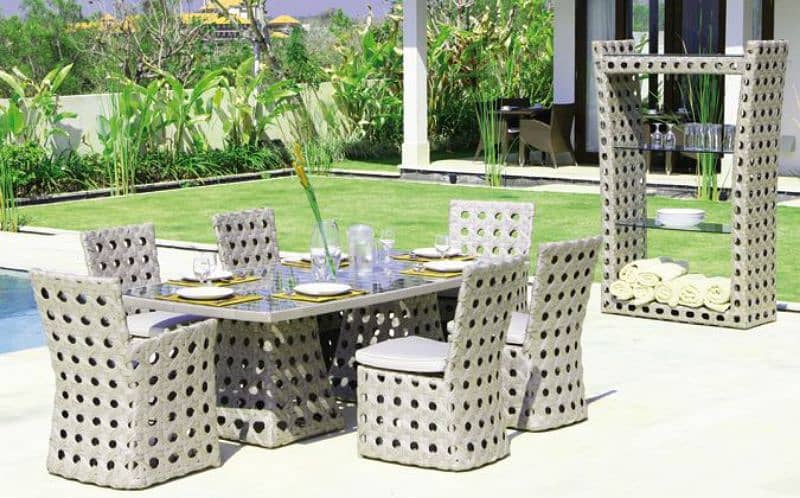 Garden chairs/rattan sofa sets/dining tables/UPVC outdoor furniture 4