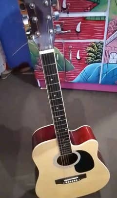 Jumbo size accoustic guitar