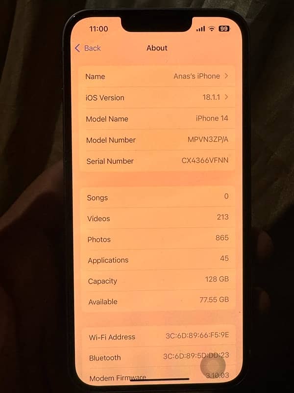 IPHONE 14 128GB NONPTA 0