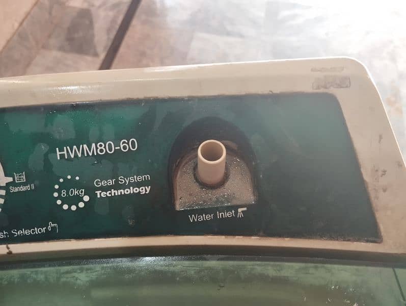 washing machine HMW 80-60 haier plastic body 2