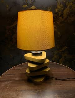 Multiple Shalfs Design Wooden Table Lamp