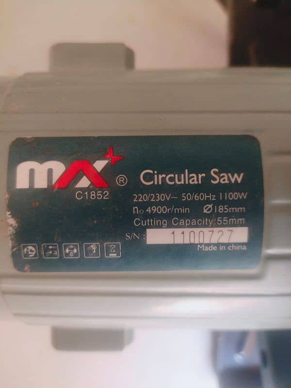 MaX . . 7inch grinder 1100watt good condition 1