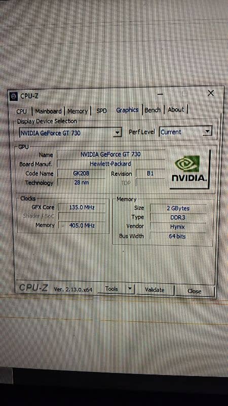 Nvidia GeForce GT 730 2 gb ddr3 0