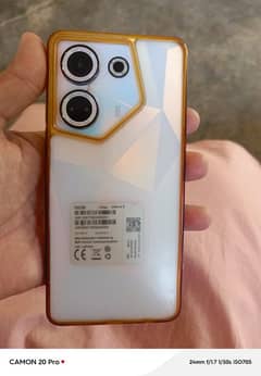 Techno camon 20 mobile he 8+8 Ram 256 memory he all okay he