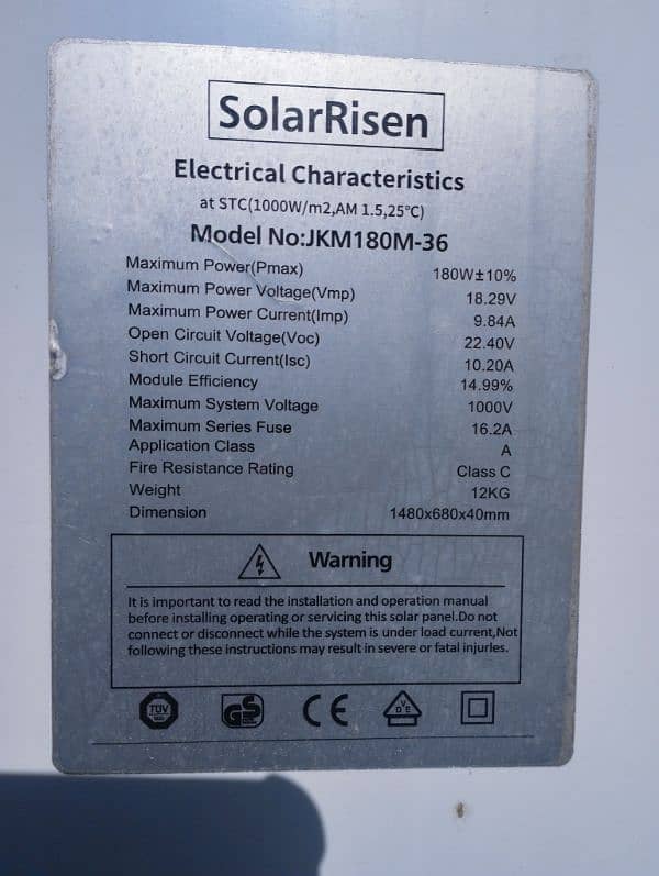 solar plate,  charge controller and DC wire 2