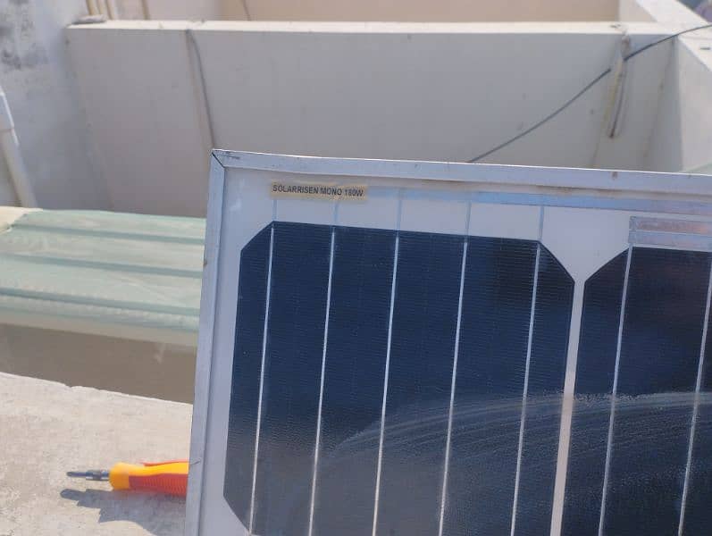 solar plate,  charge controller and DC wire 7