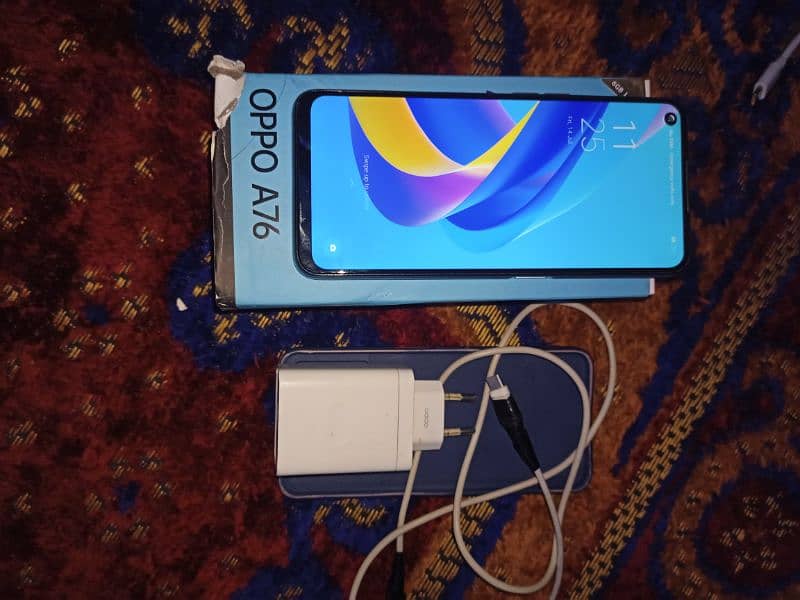 Oppo A76 full box for sale 8