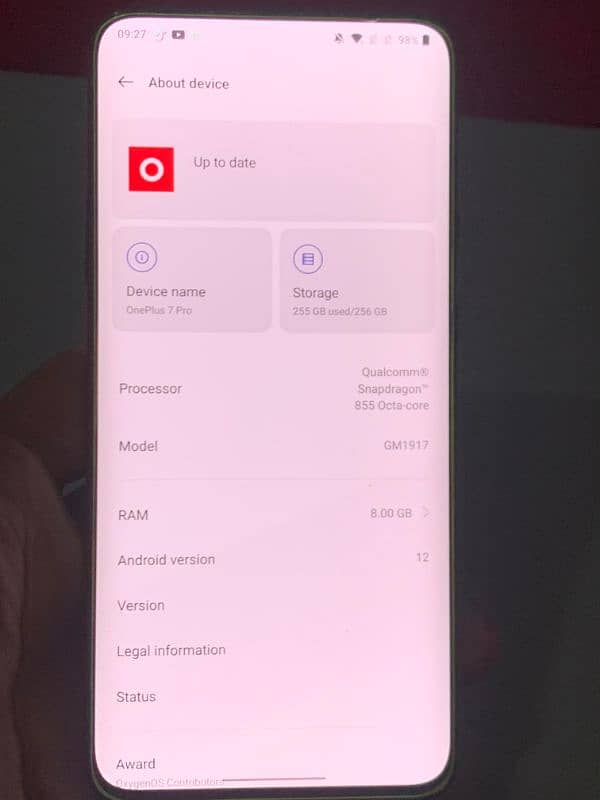 one plus 7 pro 8 256 pta approved 1