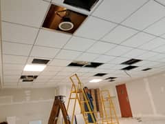 false ceiling - gypsum ceiling - 2 by 2 ceiling - pop ceiling