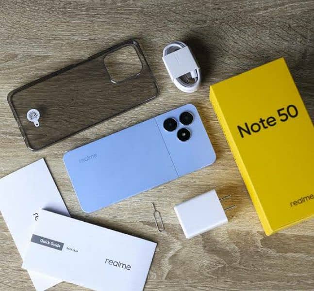 Realme note 50 10/9 condition with all box 3