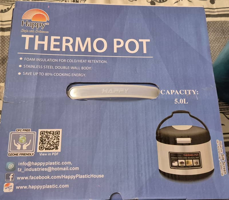 Happy Thermo pot (hot and cold insulation pot) 5 litres 1