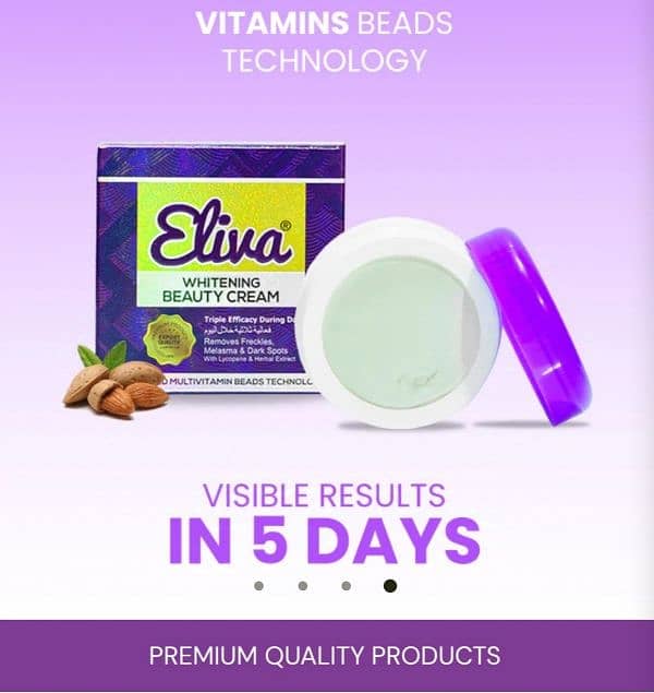 Eliva Whitening Beauty Cream  result in 5 days 0