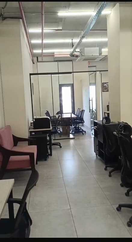 800 sqft fully Furnished Office available for Rent, utility included , gulberg, lahore 1