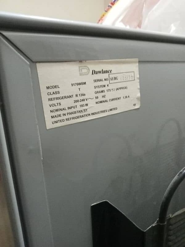 dawlance fridge good condition 4