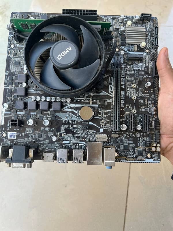 ASUS Prime A320M-K micro ATX Motherboard with 8Gb Ddr4 ram 0