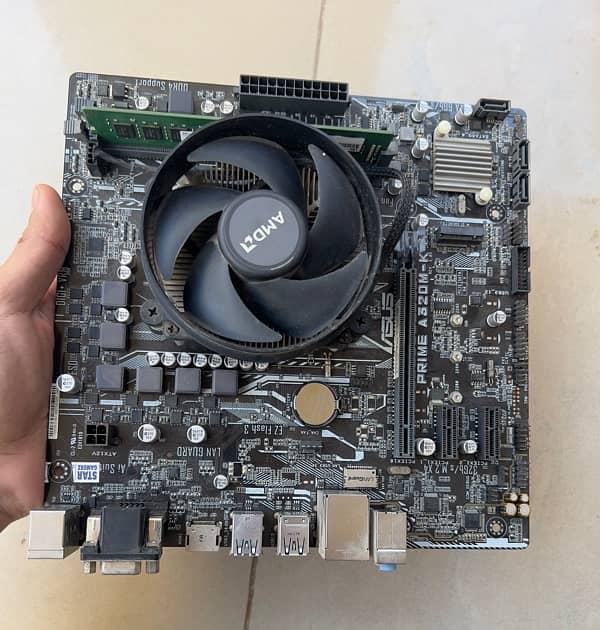 ASUS Prime A320M-K micro ATX Motherboard with 8Gb Ddr4 ram 5