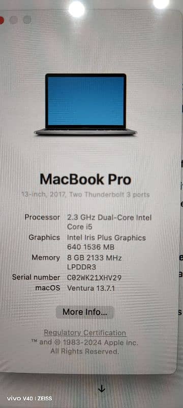 MacBook Pro 2017 13" 5