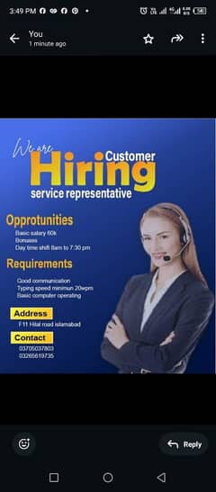 hiring CSRs