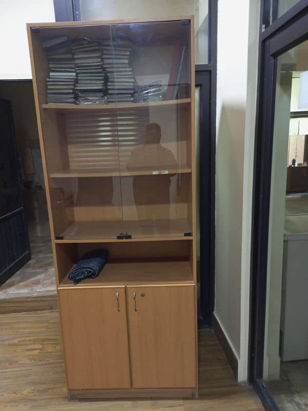 Glass door office cabinets for sale 1