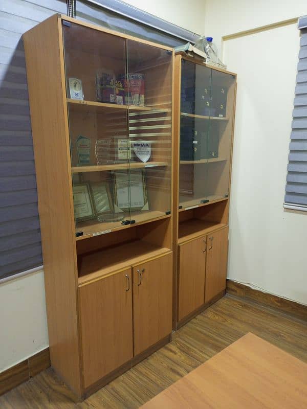 Glass door office cabinets for sale 2