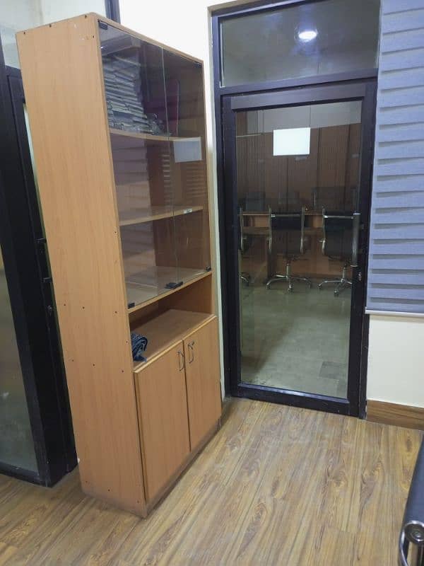 Glass door office cabinets for sale 3